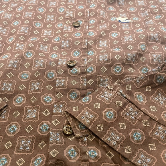 Etro Brown and Blue Patterned Casual Shirt - Picture 5 of 8
